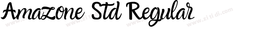 Amazone Std Regular字体转换